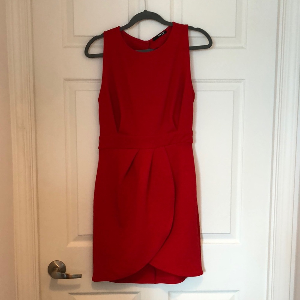 Red dress from top shop for sale. Never worn.